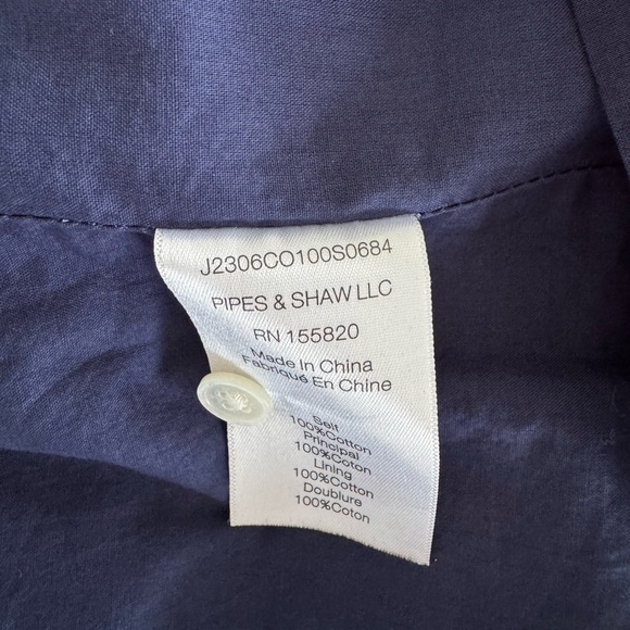 Veronica Beard Navy cotton Short Sleeve Dress XS - Picture 6 of 6